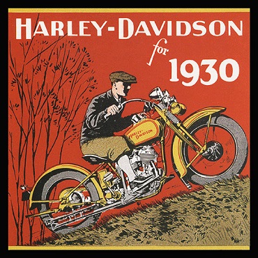 early Harley classics 1930 Harley-Davidson ad