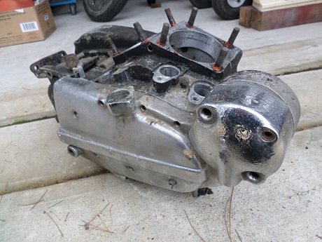 Classic Sportster Motorcycle Project identifying Ironhead Sportster engine cases