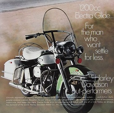 Harley-Davidson Electra Glide ad