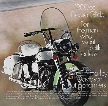 1970 Harley Electra Glide Harley-Davidson Electra Glide ad