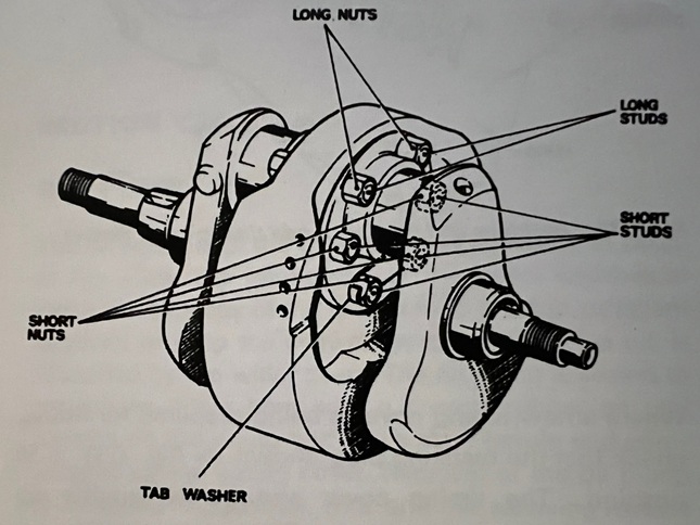 Norton Commando crankshaft assembly