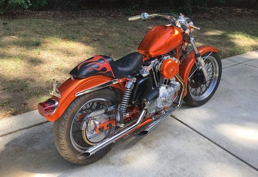 1974 Harley Sportster with custom paint