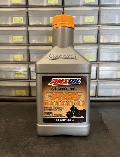 Amsoil V Twin transmission fluid Harley transmission oil change
