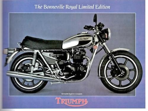 Triumph Bonneville T140LE Royal Triumph Bonneville Limited Edition