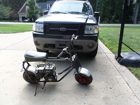 repair and restoration of an old school minibike