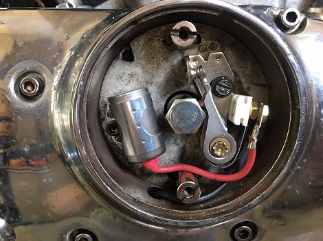 convert Harley to points ignition remove electronic ignition and install points