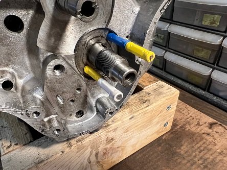 motorcycle pinion gear removal