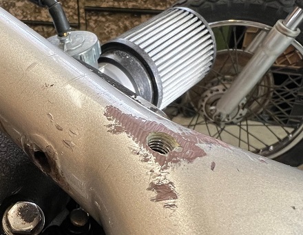 drill and tap motorcycle frame How To Install A Frisco Gas Tank On A Hardtail Motorcycle Frame
