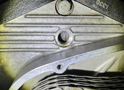 Electronic to Points Step by Step Sportster points ignition flywheel timing mark top dead center