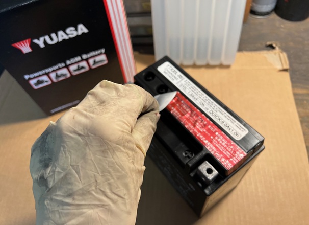 Yuasa AGM battery activation