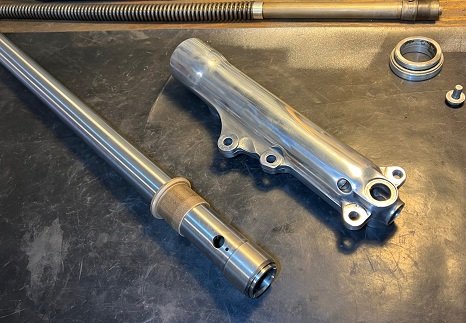 front forks overhaul Norton Commando fork assembly sequence Commando Mk2