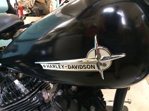 Harley 45 gas and oil tanks