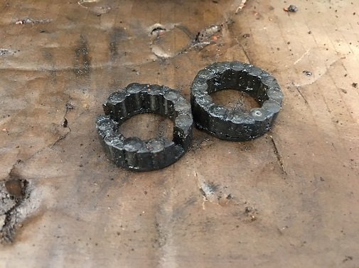old Harley engine disassembly Harley 45 roller bearings and cages