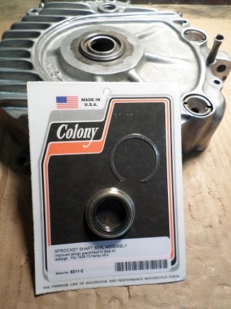 Harley-Davidson 45 engine build Harley 45 sprocket shaft seal