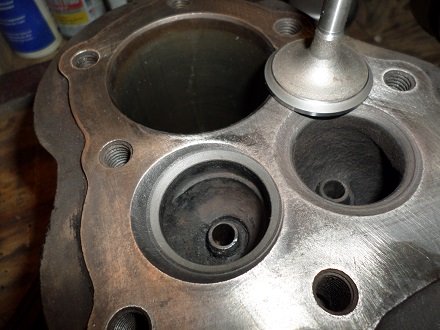 Install Harley 45 valves Harley WL valve assembly