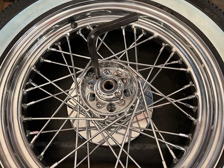 Hydra Glide front brake drum installation install Panhead front drum
