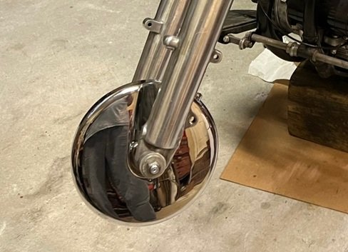 Hydra Glide brake side cover Harley front drum brake backing plate