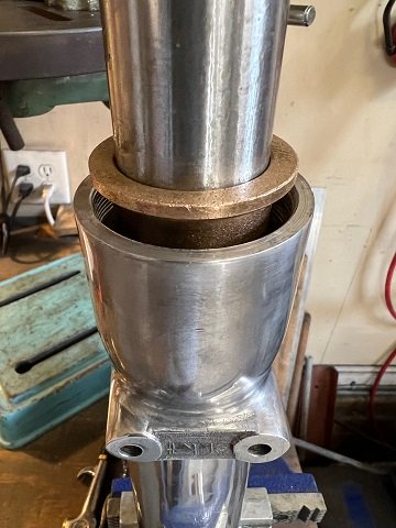 front forks overhaul Norton Commando install motorcycle fork bushings