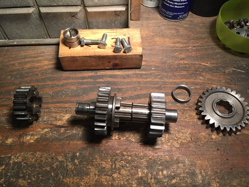 Sportster transmission countershaft Ironhead countershaft differences