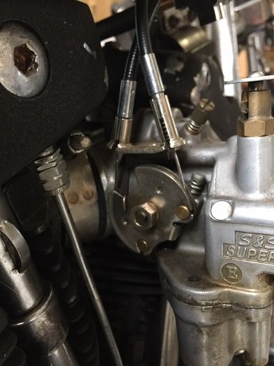 push pull throttle cable on Sportster