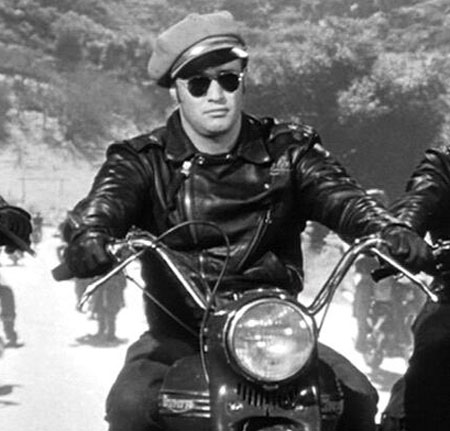 motorcycle in the movie The Wild One Vintage British Motorcycles