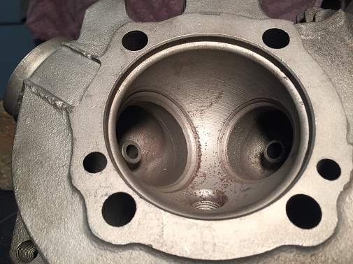 motorcycle cylinder head repair cutting valve seats on a motorcycle head