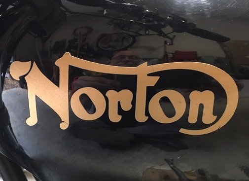 original Norton Commando gas tank