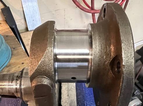 Crankshaft Journal Polishing By Hand