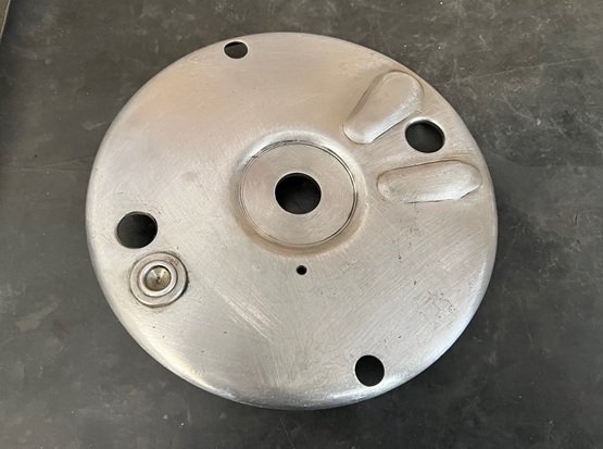 rear brake plate Norton Commando drum brake overhaul