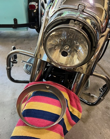 FLHR handlebar swap