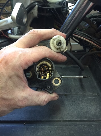 BMW R1100R key switch removal