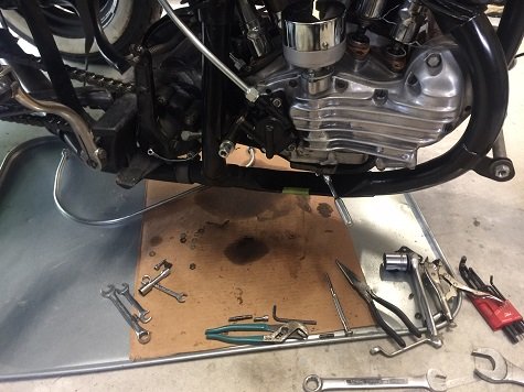 Harley flathead servi-car oil pump install Harley WL oil pump repair