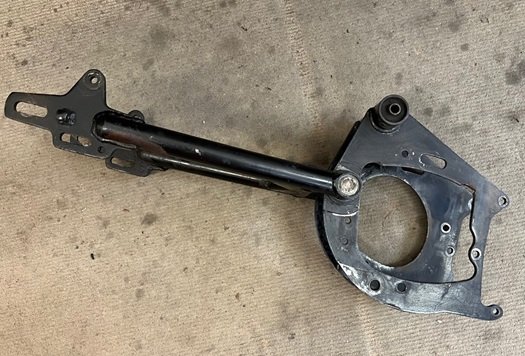 Norton Commando swing arm removal vintage motorcycle restoration NC