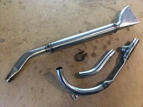 Harley 45 exhaust installation