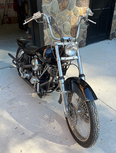 Shovelhead with Wide Glide front end