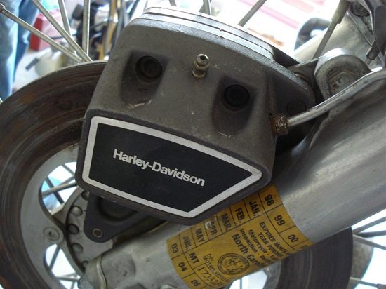 rebuild Harley-Davidson brake caliper, FX and XL models