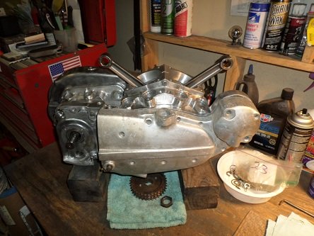 900cc Ironhead engine build