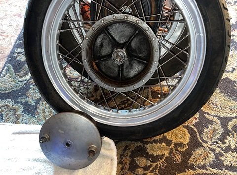Sportster hamburger brake drum