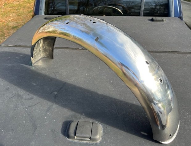 renew stainless steel motorcycle fender