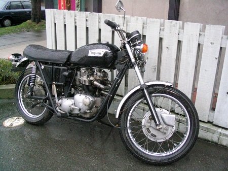 classic Triumph motorcycle