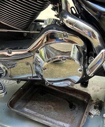 Road King replace primary fluid twin cam primary fluid drain and refill