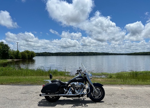 Harley Road King with fuel injection harley twin cam 88