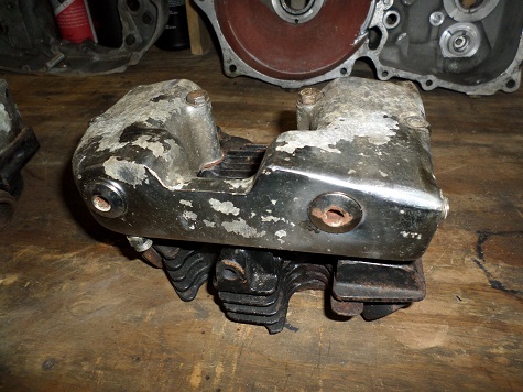 polished rocker boxes on early Sportster Sportster rocker box assembly