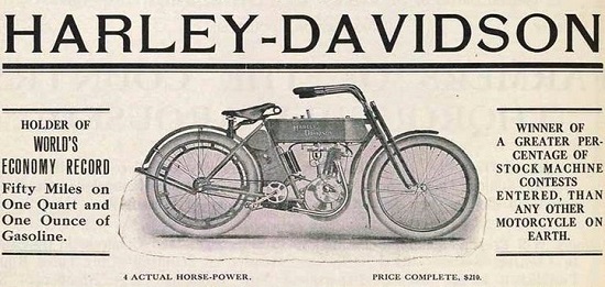 Harley-Davidson motorcycle ad