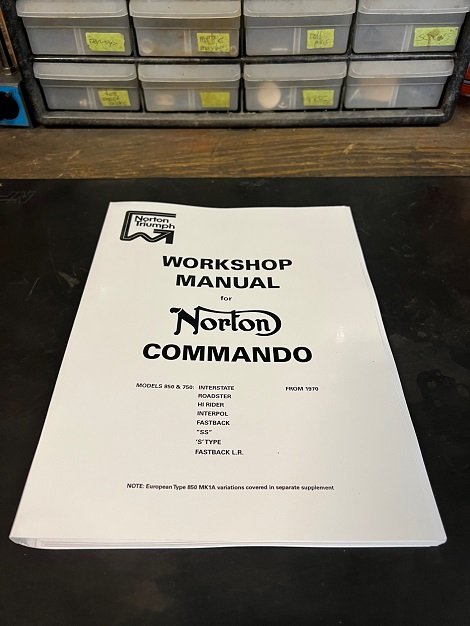 workshop manual for Norton Commando vintage british motorcycle repair