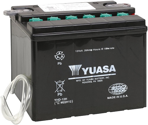 Yuasa motorcycle battery