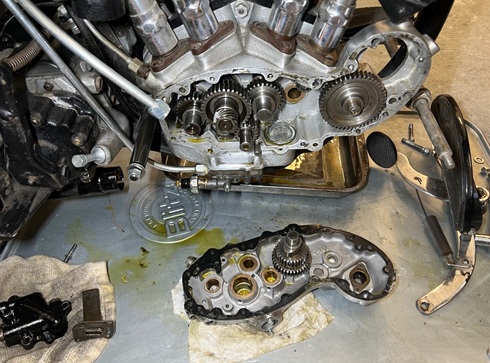 Harley flathead motorcycle repair