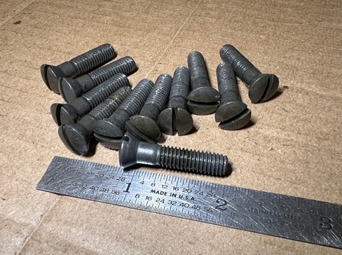 1-4 x 24 nuts and bolts Harley gear case