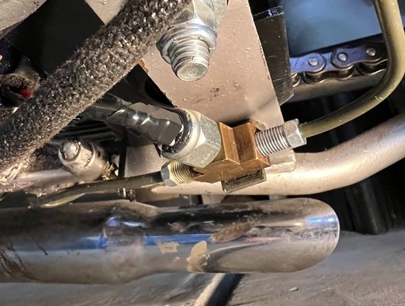 custom brake light switch for hardtail motorcycle