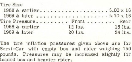 Harley Davidson Servicar tire info